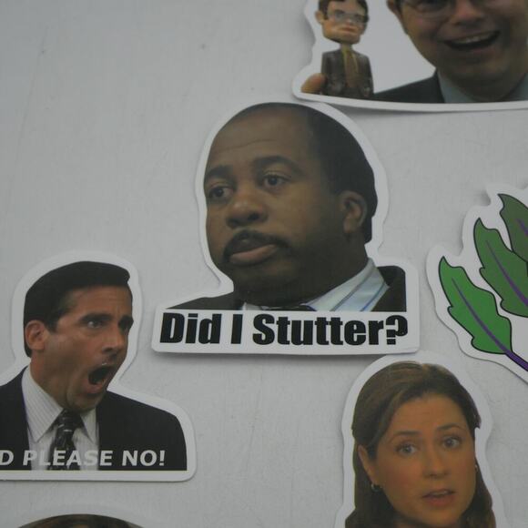 46 The Office Stickers Michael Dwight Jim Stanley Kevin Vinyl Laptop Bottle - Picture 10 of 14